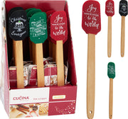 pannenlikker silicone met houten handvat 3ass kl