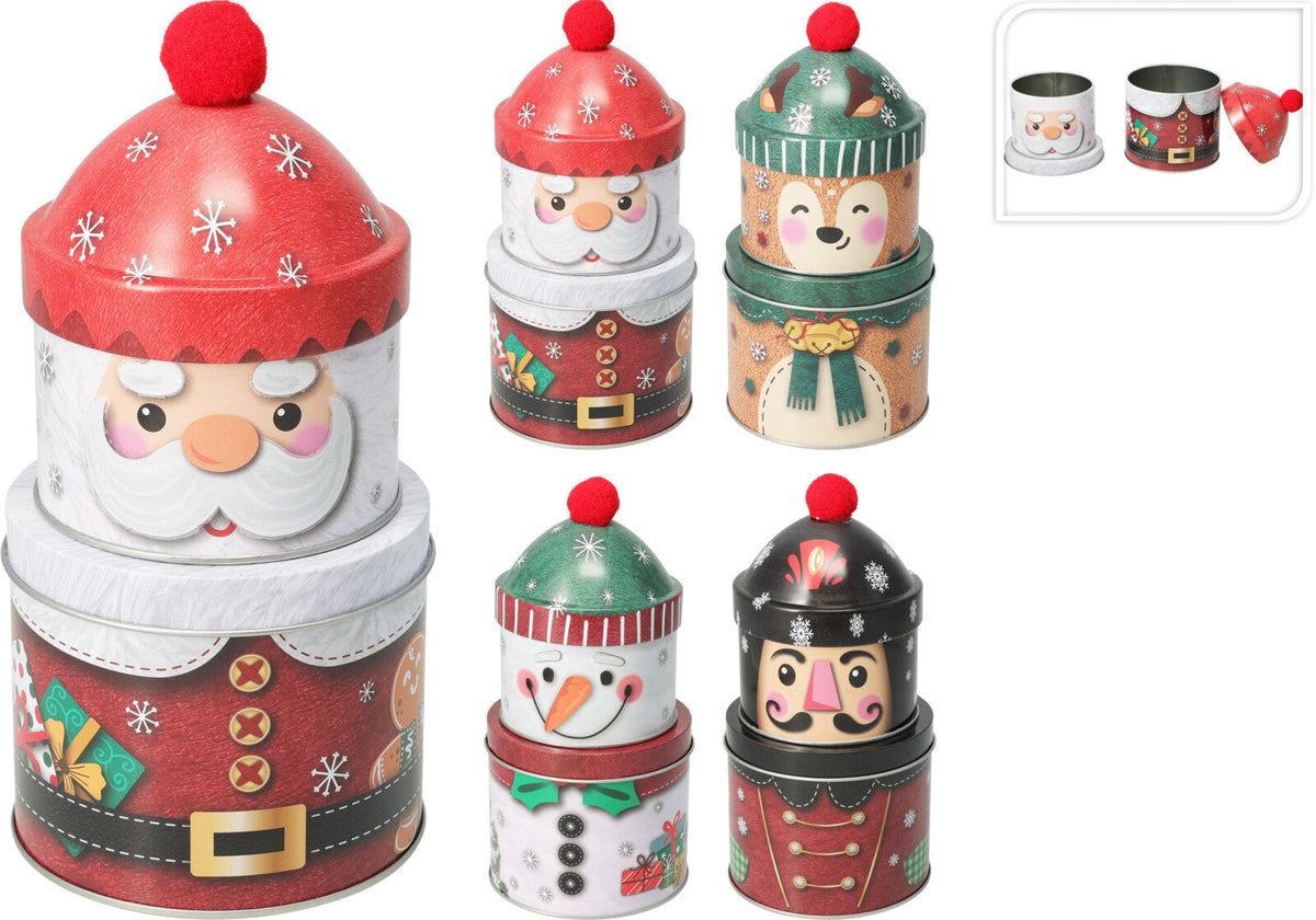 voorraadblik 2 laags dia 105x220mm 4ass xmas designs