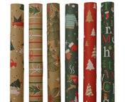 inpakpapier pakpapier 6ass fsc mix 70% bruin/kleur(en) l.200cm x w.70cm x h.0.01cm