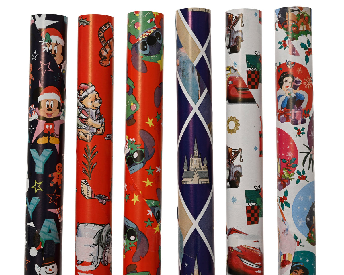 inpakpapier papier 6ass assortie l.200cm x w.70cm x h.0.01cm