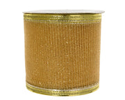 lint polyester glitter stars goud l.270cm x w.6.3cm x h.0.01cm