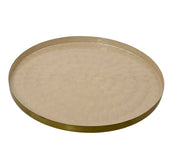 bord ijzer enamel yes ivoor d.48cm x h.2cm