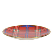 dinerbord porselein decal the rim with gold electroplated rood/kleur(en) d.27cm x h.2.7cm