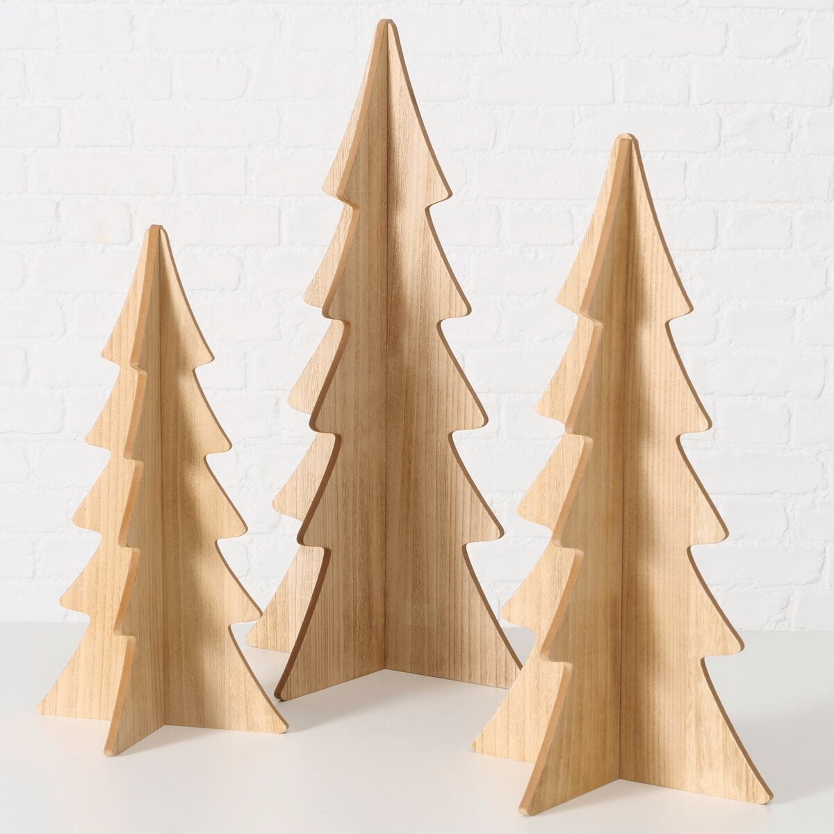 decoratieve standaard ceti, zlvrden, kerstboom, h 51,00 cm, mdf, effen