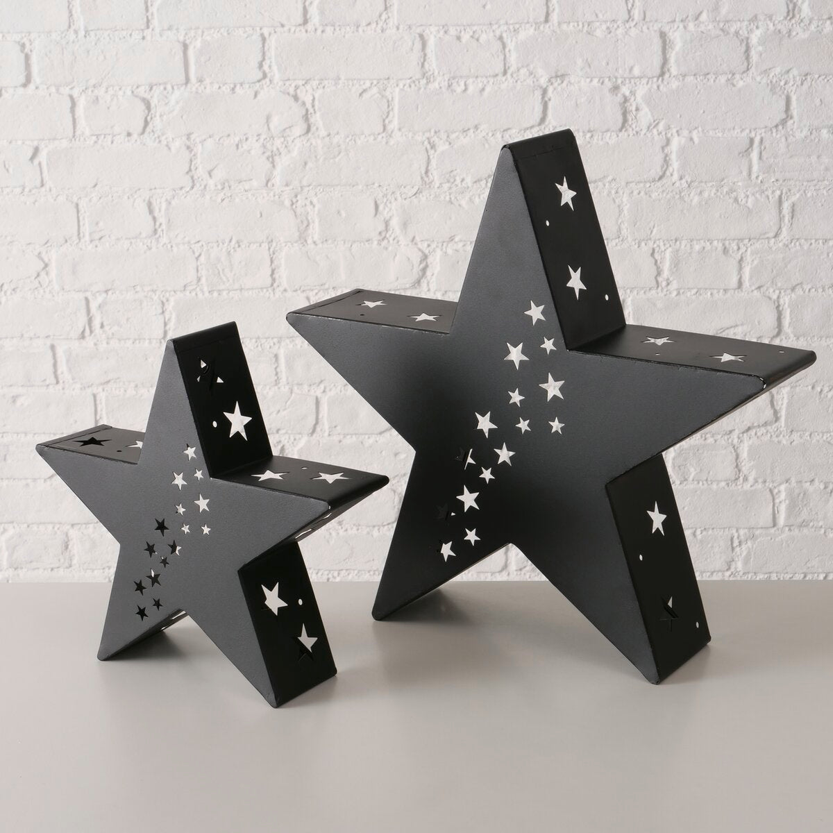 decoratieve standaard touko, ster, h 43,00 cm, ijzer, effen