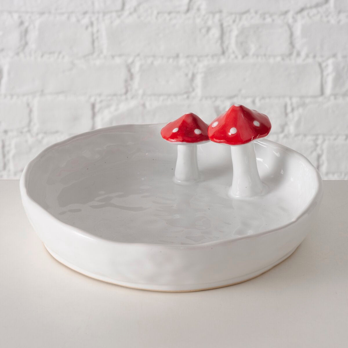 schaal funghi, wt, rond, vaatwasmachinebestendig, h 6,50 cm