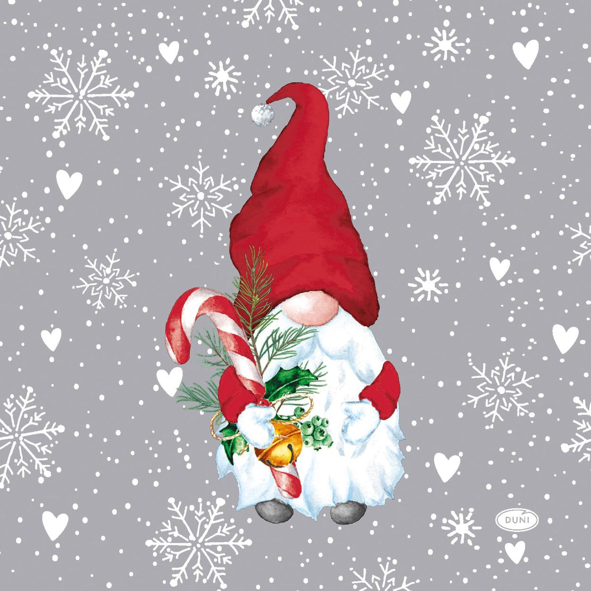 servetten winter flakes tomt 3-laags tissue 33 x 33 cm