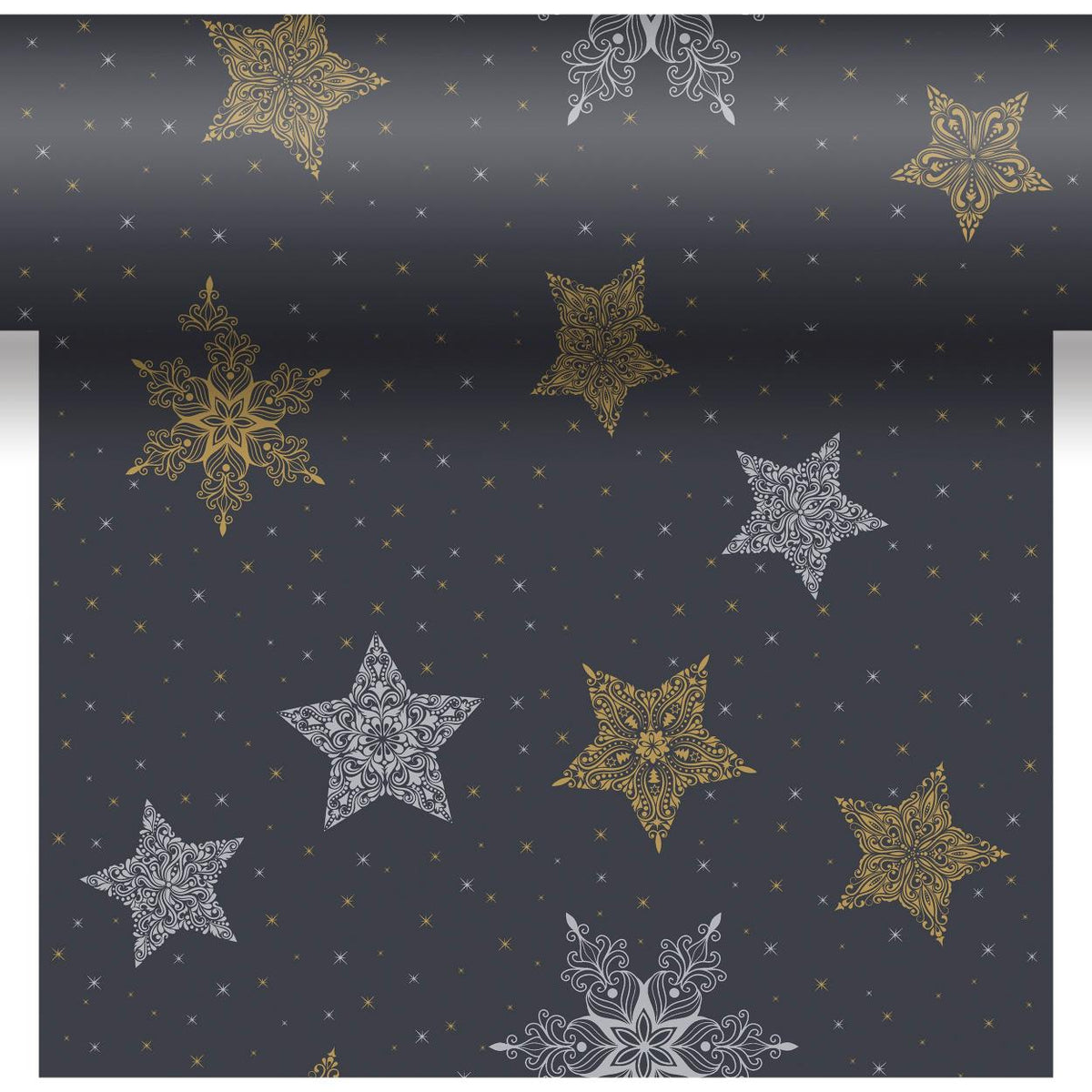 3-in-1 snowstars black dunicel 40 x 480 cm