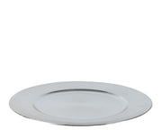 decobord plastic round zilver d.33cm x h.1.5cm