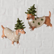 kersthanger xander , 2 ass., hond, l 10,50 cm, h 8,50 cm, mat, glans