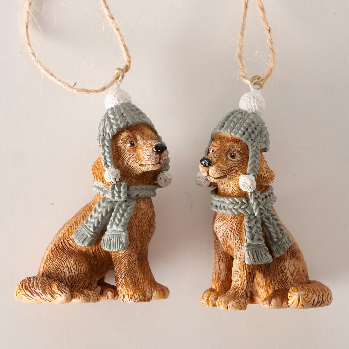 kersthanger wuffi, 2 ass., hond, l 4,00 cm, h 6,00 cm, mat