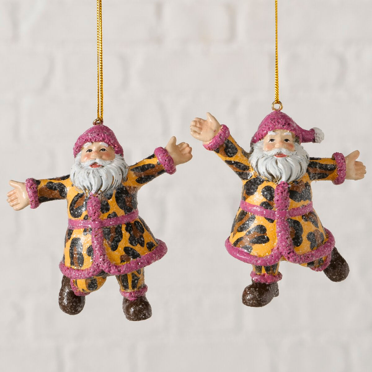 kersthanger animal, 2 ass., kerstman, l 7,50 cm, h 8,00 cm, mat