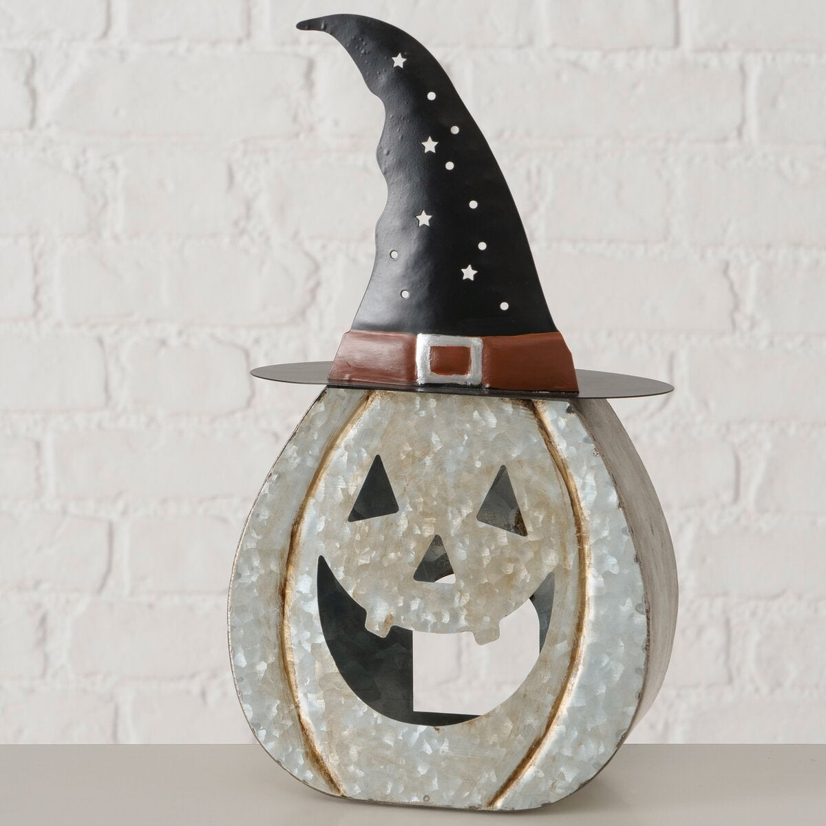 windlicht spooky, pompoen, h 29,50 cm, ijzer, veelkleurig