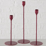kandelaar malte, rond, h 22,50 cm, ijzer, rd