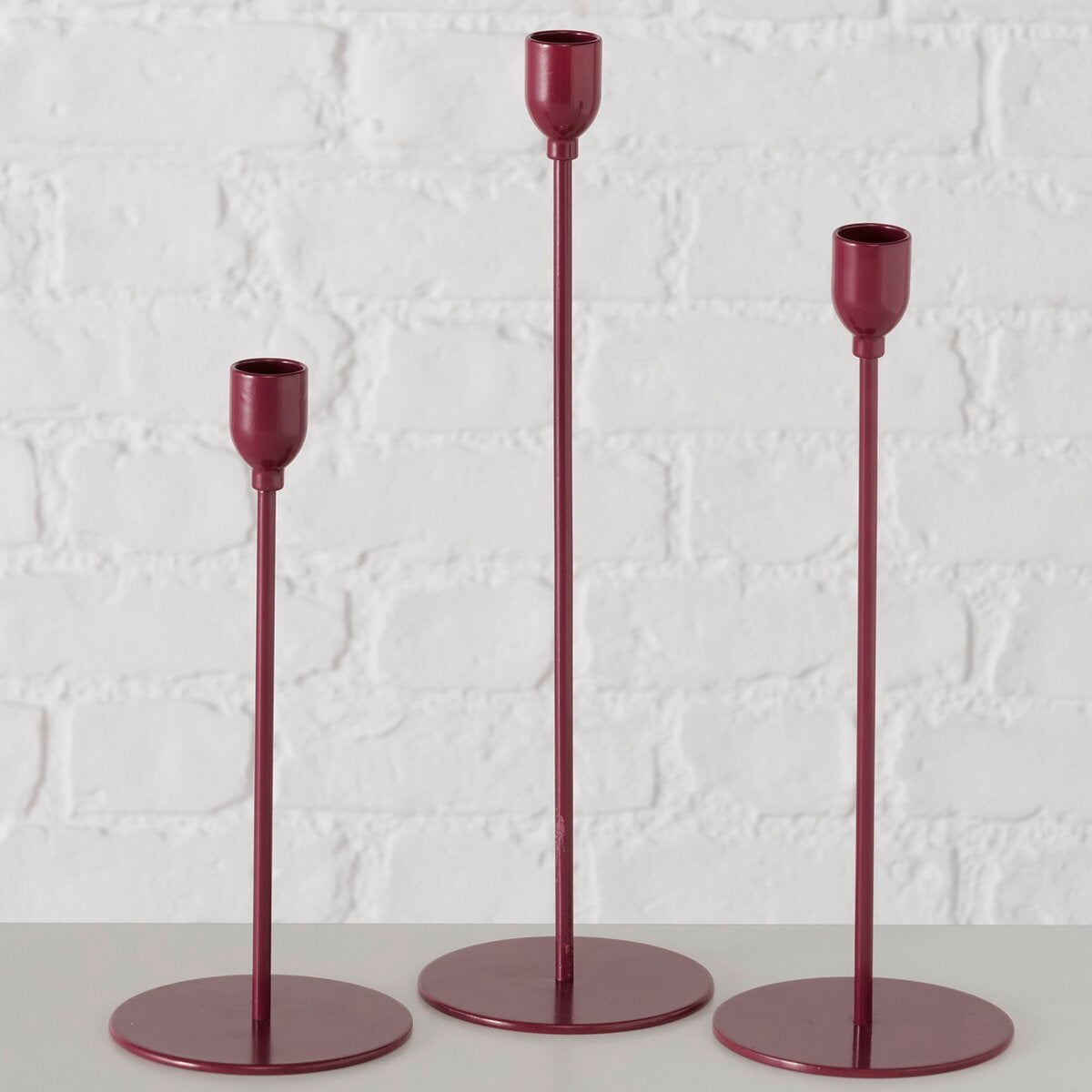 kandelaar malte, rond, h 22,50 cm, ijzer, rd