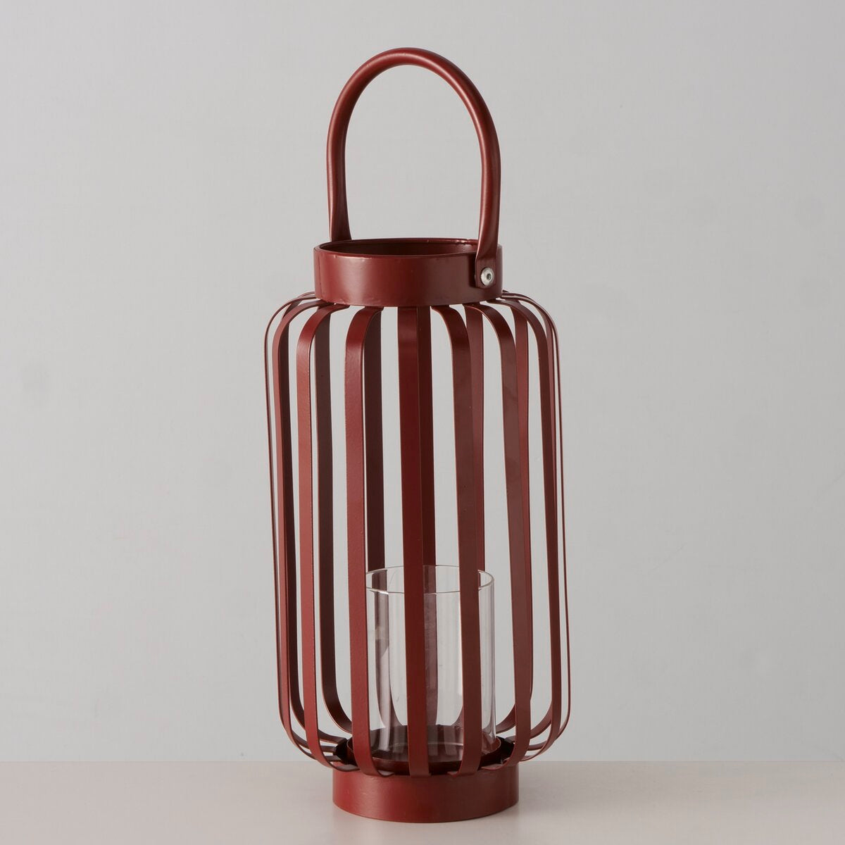 windlicht cindy, rond, h 30,00 cm, ijzer, gls, effen