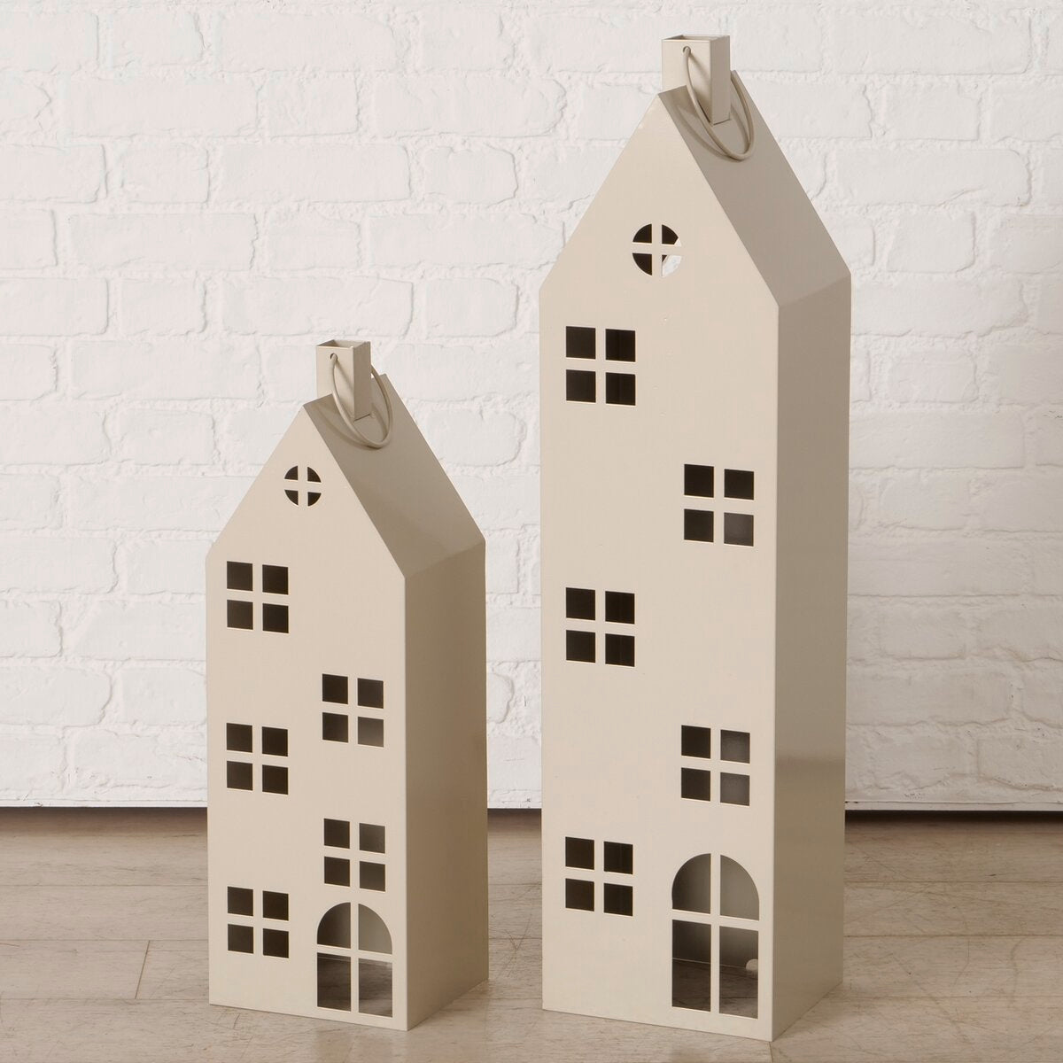 lantaarn alba, huis, indoor, h 65,00 cm, b 18,00 cm