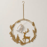 decoratieve hanger cervo, hert, rond, zlvrden, ring, led, l 30,00 cm, h 0,50 cm