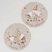 tafelset  willi, 2 ass., polyester, motief, spreuk/tekst, effen, kerstboom, trein, nee