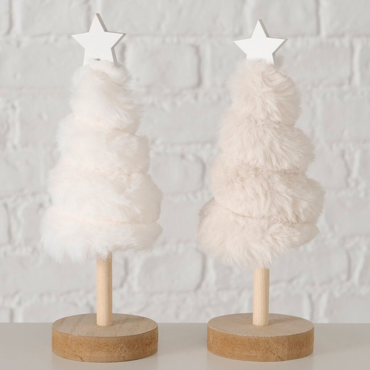 decoratieve standaard elunara, 2 ass., kerstboom, met stand, h 21,00 cm, mdf, multiplex, geschuimd polystyreen, polyester