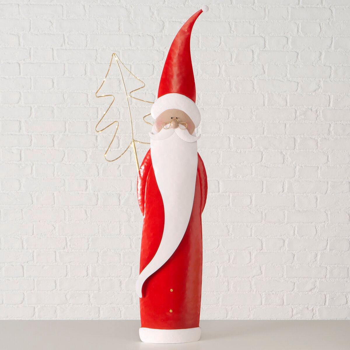 figuur manni, kerstman, led, h 105,00 cm, ijzer