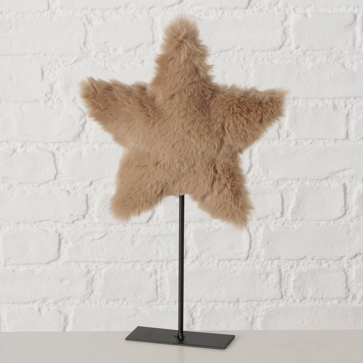 decoratieve standaard enya, ster, met stand, h 35,00 cm, ijzer, polyester