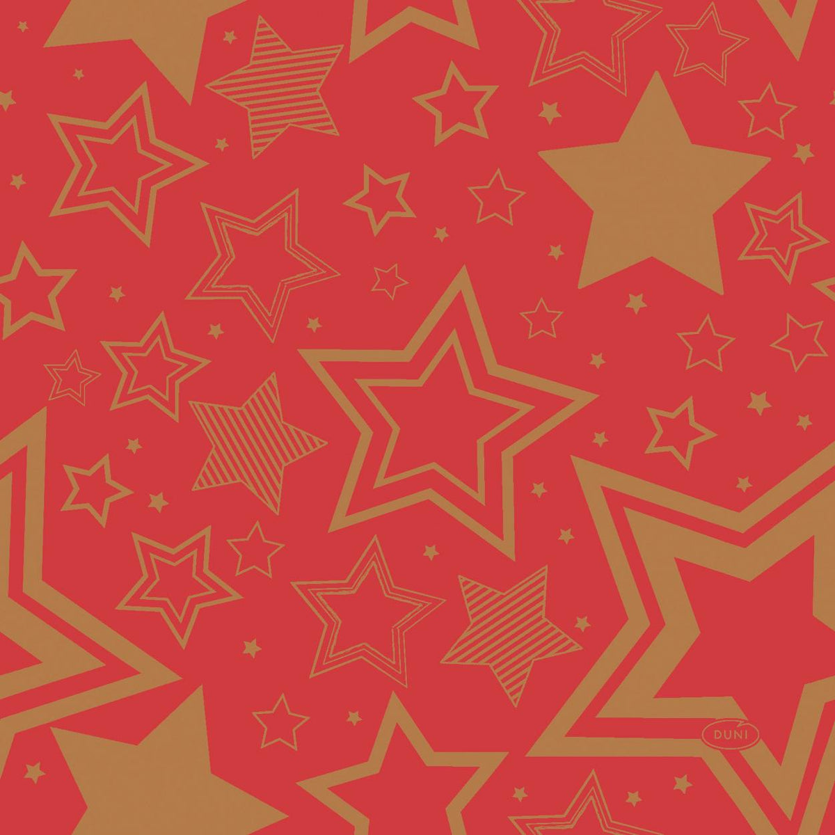 servetten holiday star red 3-laags tissue 33 x 33 cm