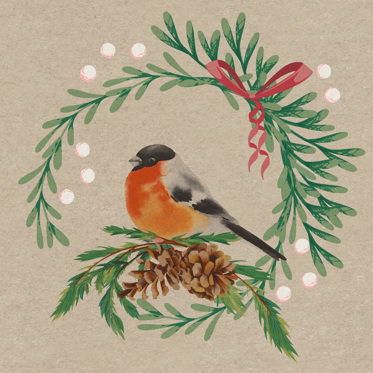 servetten joyful bird 2-laags tissue 24 x 24 cm