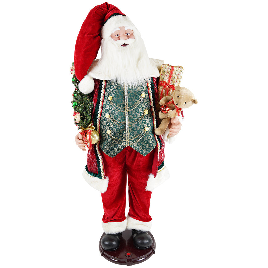 dancing santa animated*
adaptor incl.-65x45x155cm-red/green/white