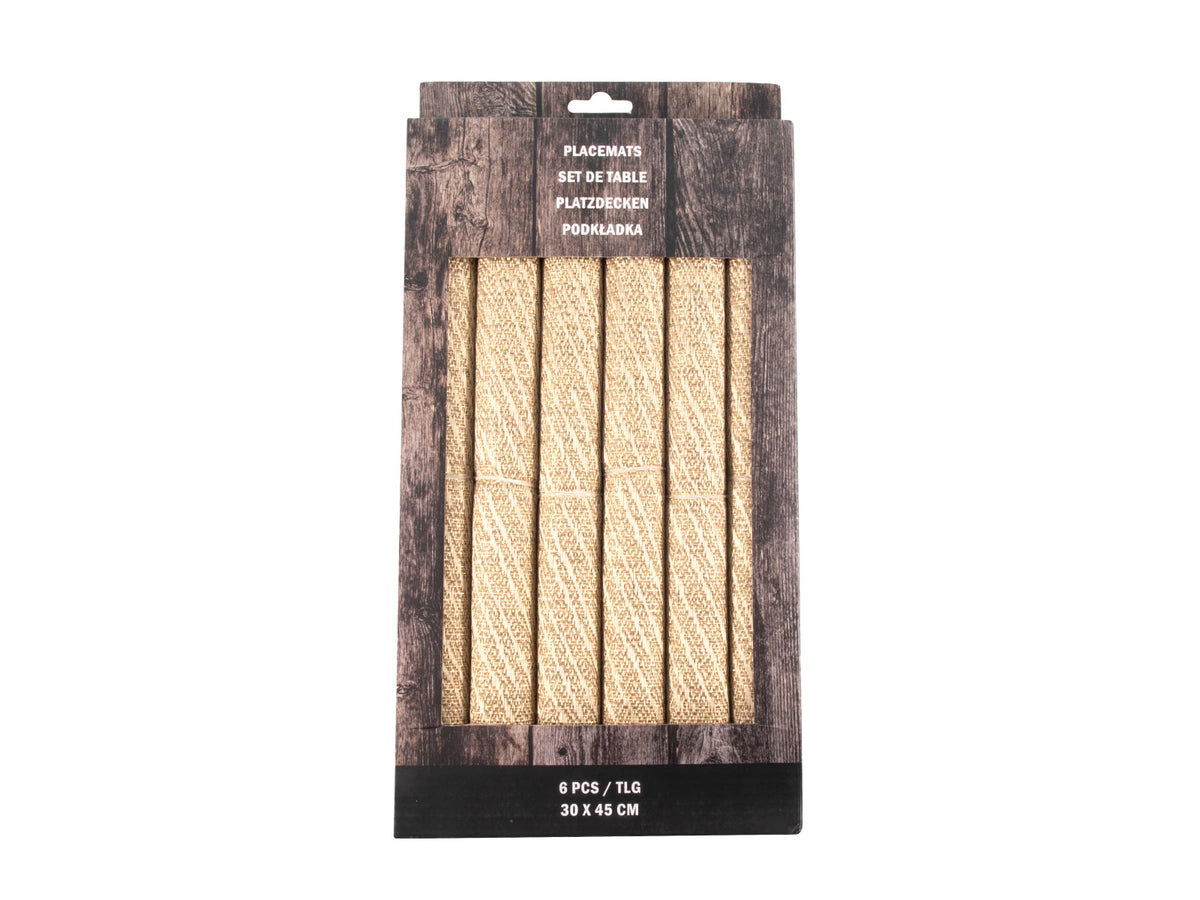 placemat poly goud 30x45cm s/6