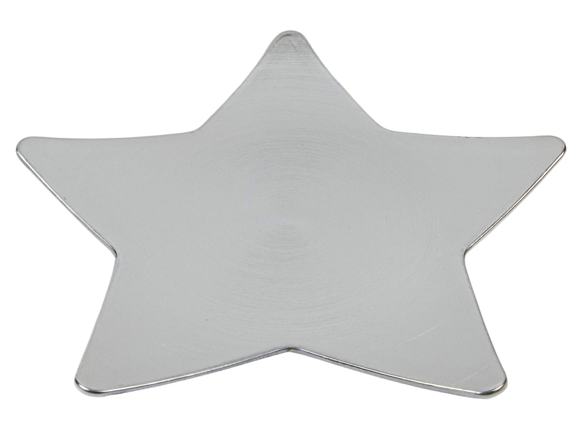 onderbord ster zilver 28cm