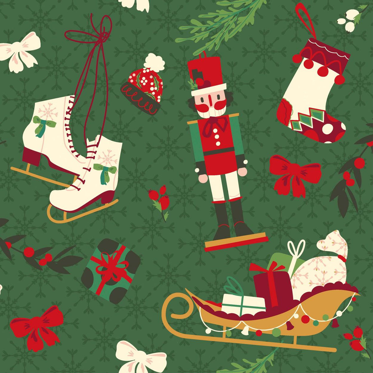 servetten nutcracker time 3-laags tissue 33 x 33 cm