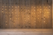 icicle lights draad zwart 360l 720x70cm led classic warm 72 streng 3/5/7/3/5/7 5m aanloopsnoer ip44 trafo aan / 8/16u timer / uit / dimmer
