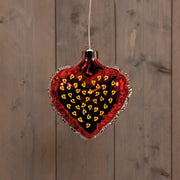 ballon hart led glas op batterij 14.8x7x15.5cm rood