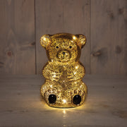 beer glas led 11x10.5x16.5cm  metallic bruin