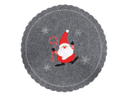 placemat kerstman vilt antra ø35cm