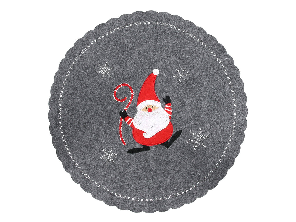 placemat kerstman vilt antra ø35cm