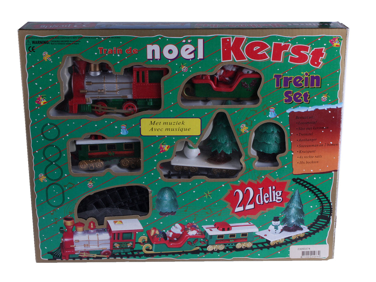 treinset muziek/licht 22-delig 2xaa trail 8 shape: 91x42cm, ova shape 60x42cm