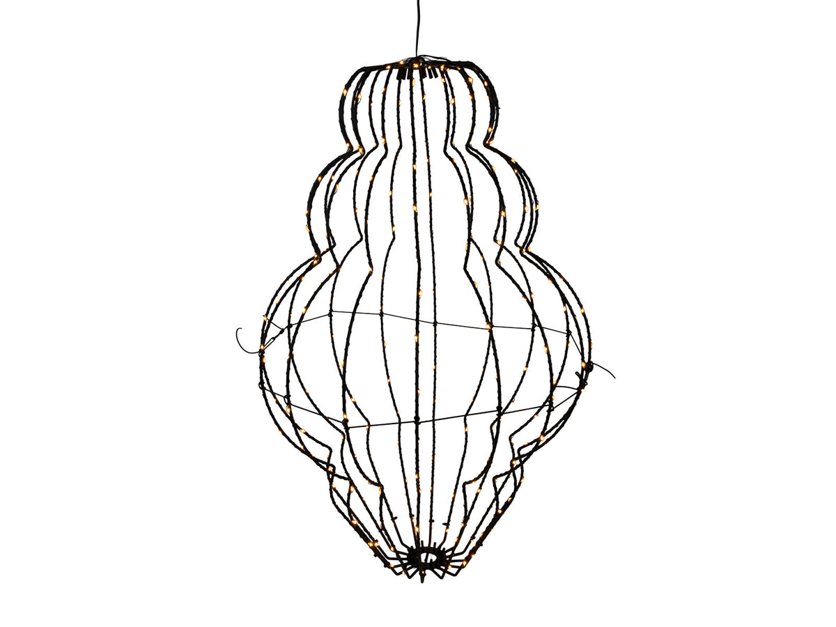 hangdeco lantaarn 240goldled 60cm flash timer  5m ip44 39x60cm 10%flash