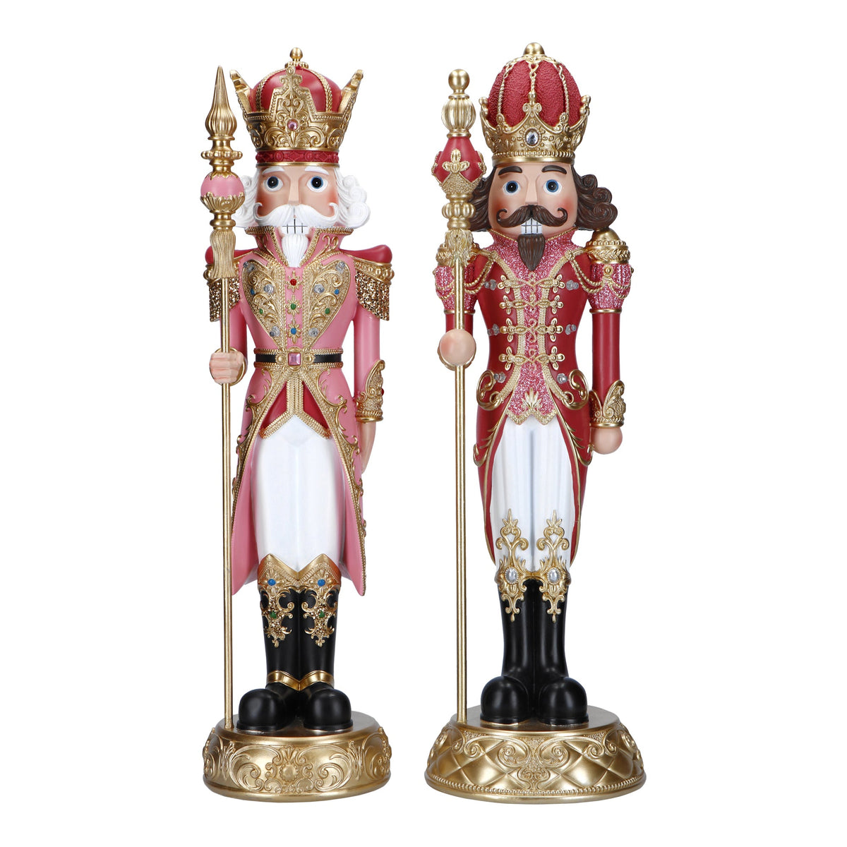 nutcracker 2ass poly pink-red 50cm
b/o-14x13x50cm-pink/white-led