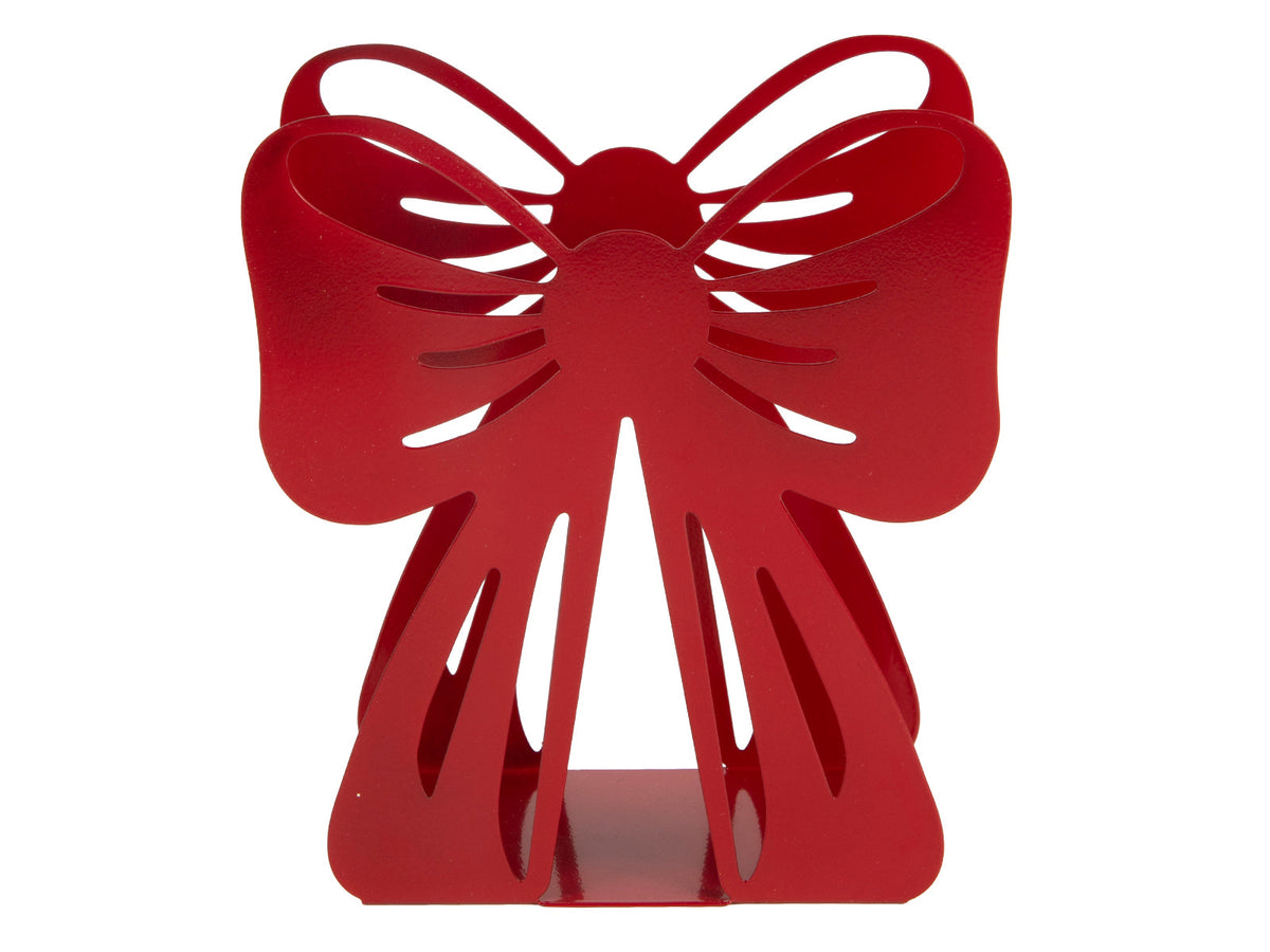 servettenhouder strik rood 13x5,5x12cm