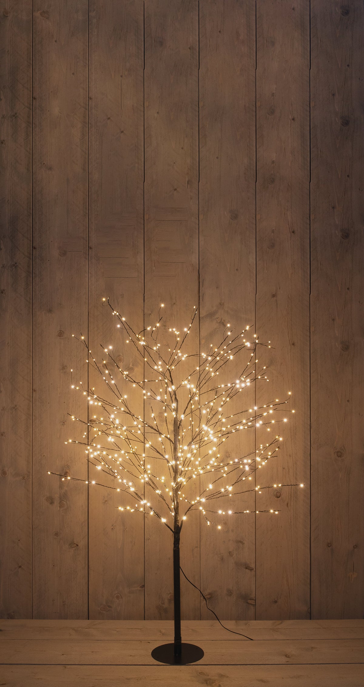 boom 600led flash classic warm ip44 trafo hoogte 120 cm zwart- - aan / 8/16u timer / uit / dimmer