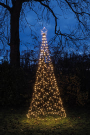 boom met ster 480led ip44 trafo inclusief paal en 8 grondpennen d100h320cm classic warm