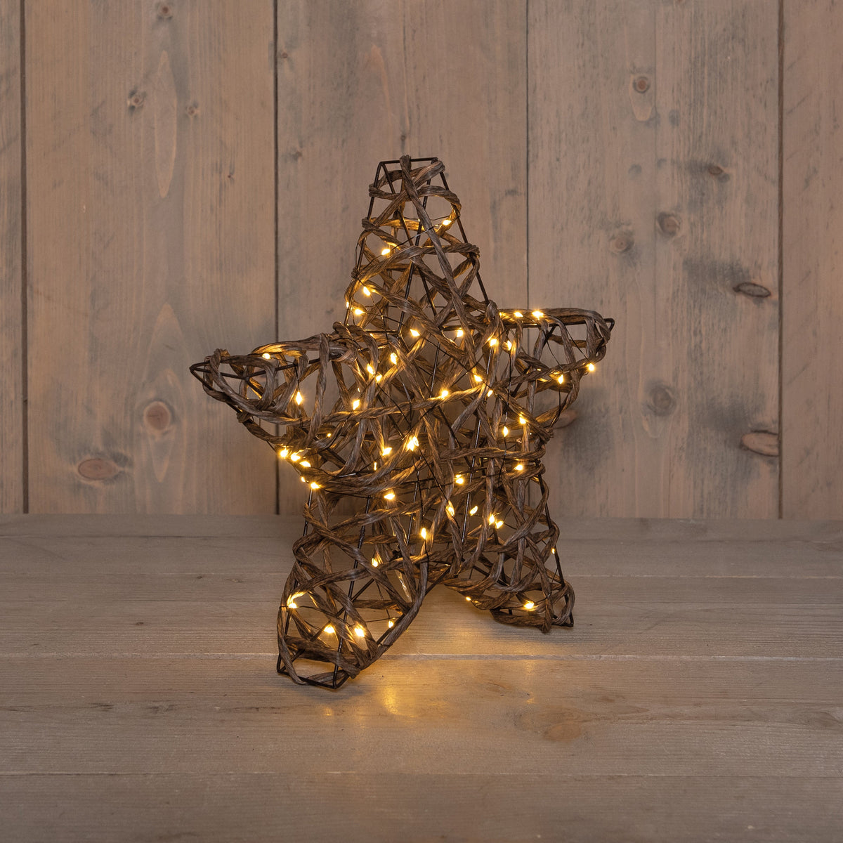 ster naturel 80led classic warm 30x5cm / 3xaa on/off/6u timer