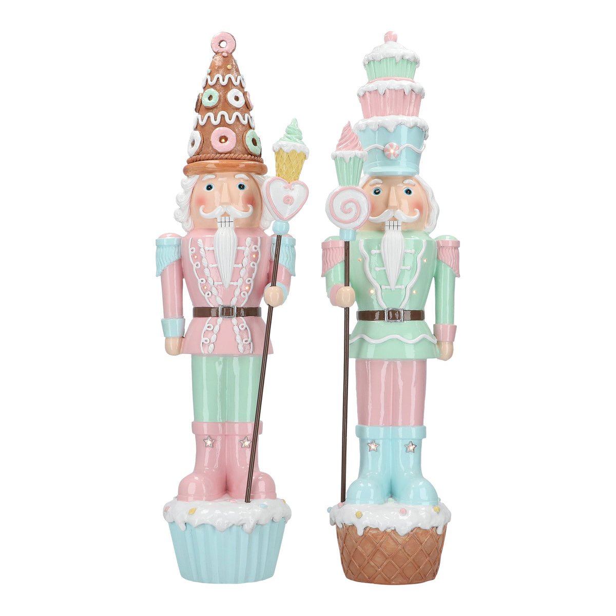 nutcracker cupcake & macaron 2 ass 
b/o,19x17,5x70,5cm,multicolor,led