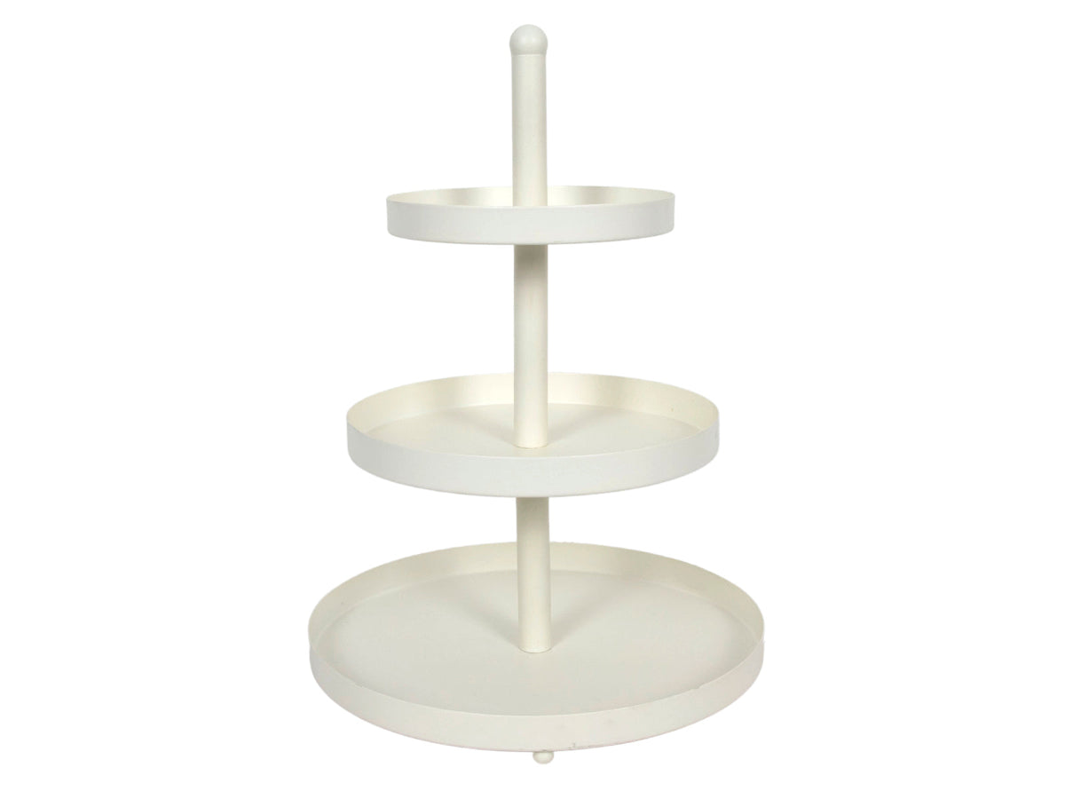 etagere 3 laags ø30x55cm wit fcb