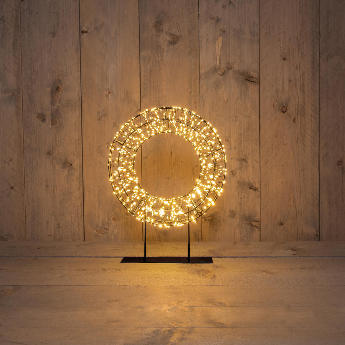 krans op voet metaal 800led flash ip44 trafo met timer en dimmer 28x6cm classic warm