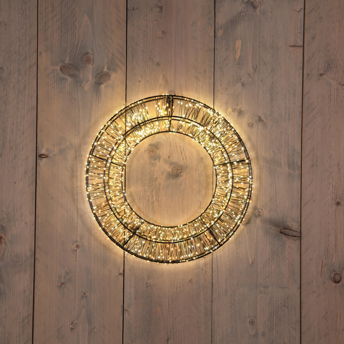 krans metaal 1200led flash ip44 trafo met timer en dimmer 36x8cm warm wit/classic warm