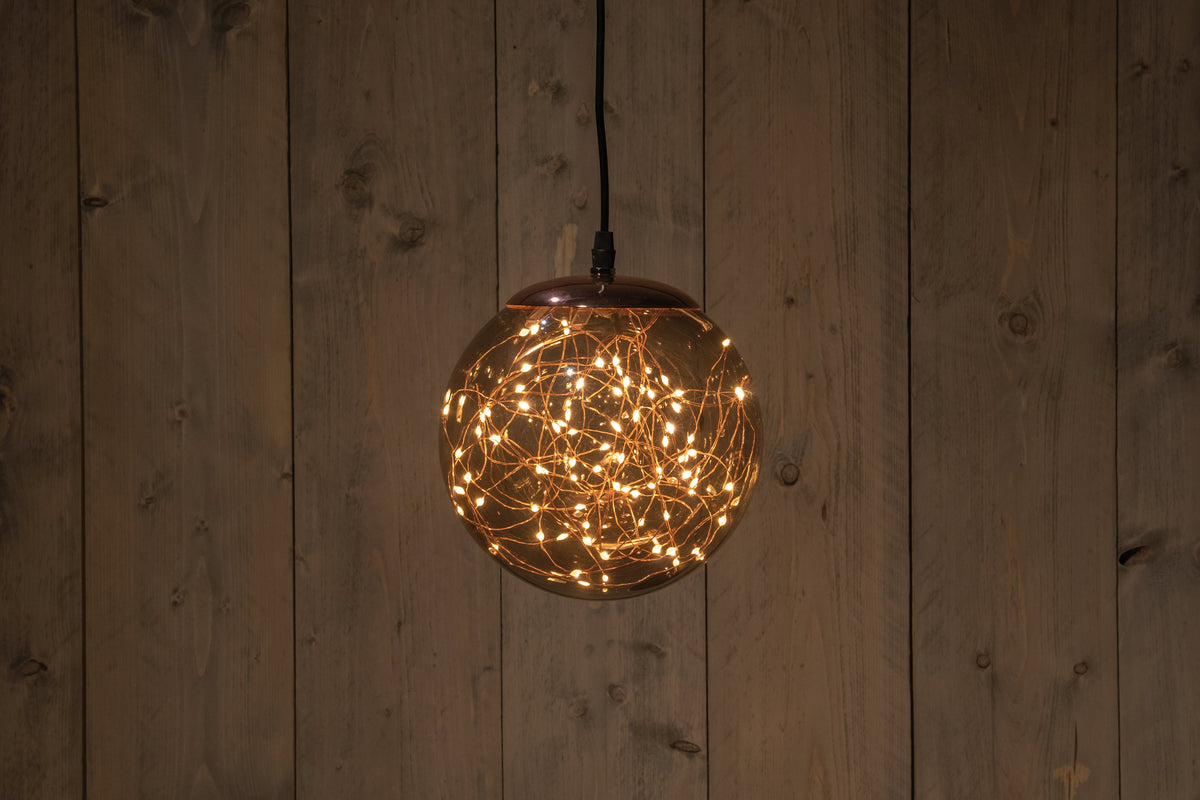 bal smokey 80led flash ip44 trafo met timer en dimmer 18cm classic warm
