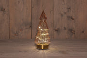 b.o.t. glazen boom roze met gouden voet 10x23,5cm 3xaaa met timer